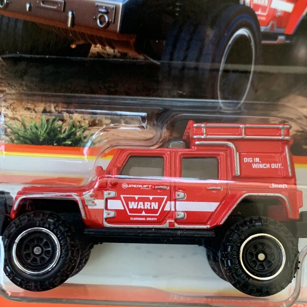 Matchbox Car Red Jeep Wrangler Superlift Off-Road Truck SUV 70 Years 2023 New